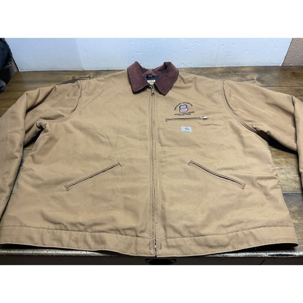 Carhartt Vintage Detroit J001 Mens Workwear Jacket Size 3XL Tall Blanket Lined - Picture 2 of 16